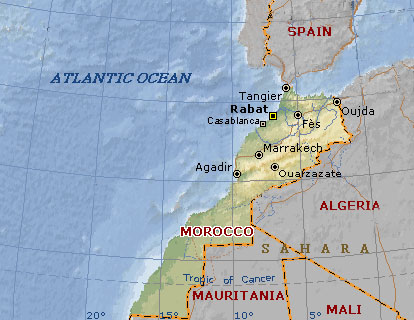 Carte du Maroc - Morocco Map