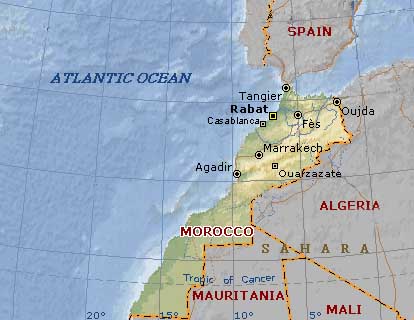 Carte du Maroc - Morocco Map